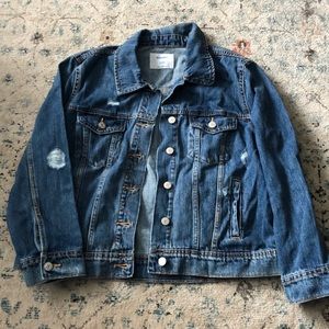 OLD NAVY Distressed Jean Jacket